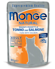 MONGE Natural 80 g - tonno con salmone