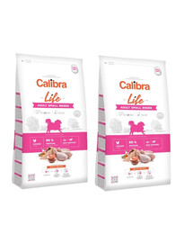 CALIBRA Dog Life Adult Small Breed Chicken 12kg (2 x 6kg)