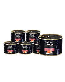 DOLINA NOTECI Premium ricco di salmone per gatti adulti 12 x 185g