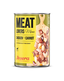 JOSERA Meatlovers Menu Pollo con carote 400 g