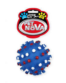 PET NOVA DOG LIFE STYLE Palla di riccio maculato 8,5 cm blu