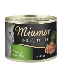 MIAMOR Filetti felini Tonno con verdure in gelatina 185 g