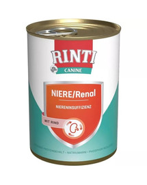 RINTI Canine Kidney-diet Renal beef 400 g manzo