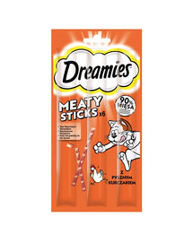 DREAMIES Meaty Sticks Deliziosi bastoncini con pollo per gatti adulti 30g
