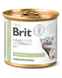 BRIT Veterinary Diet Diabetes Lamb&Pea 12x200g