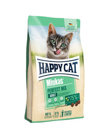 HAPPY CAT Minkas Perfect Mix Pollo, pesce e agnello 10 kg