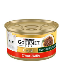 GOURMET Gold Adult Succulent Delights con manzo 85g