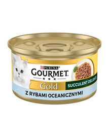 GOURMET Gold Adult Succulent Delights con pesce oceanico 85g