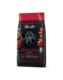 FITMIN Dog For Life Beef & Rice 12kg