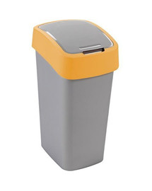 CURVER Cestino FLIP BIN 9L Argento/arancio