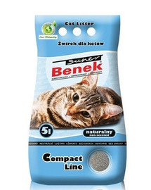 BENEK Super compact lettiera per gatti in bentonite 5 L blu
