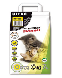 BENEK Super Corn Cat Ultra lettiera naturale di mais per gatti 7 l 4,4 kg
