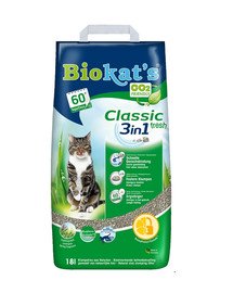 BIOKAT'S Classic 3w1 Fresh 18 l in bentonite al profumo di erba fresca