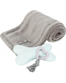 TRIXIE Kit per cuccioli (coperta, asciugamano, 2 giocattoli)