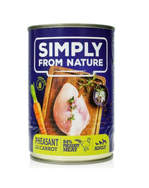 SIMPLY FROM NATURE senza cereali - Fagiano e carota 400 g