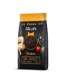 FITMIN Cat For Life Adult Chicken 8 kg per gatti adulti con pollo