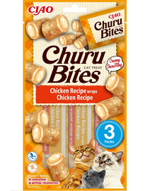 INABA Churu Bites Chicken wraps 3x10g involucri di pollo per gatti