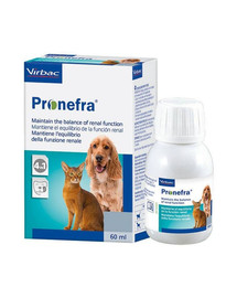 VIRBAC Pronefra Sospensione orale per cani e gatti per la funzione orale 60 ml