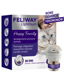 FELIWAY Optimum Diffusore + Ricarica di feromoni per la tranquillità dei gatti