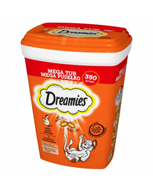 DREAMIES Mega Box 2x350g Leccornia per gatti con delizioso pollo