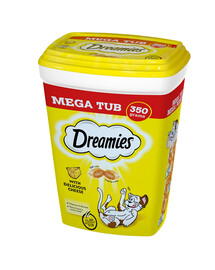 DREAMIES Mega Box 2x350g Leccornia per gatti con delizioso formaggio