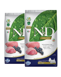 FARMINA N&D Lamb & Blueberry Adult Mini 2 x 7kg