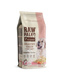 VETEXPERT RAW PALEO Heathy Grain Puppy Salmone 10kg con salmone per cuccioli