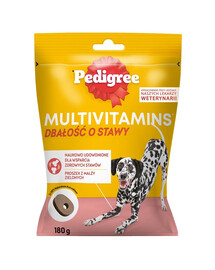 PEDIGREE Multivitamins Alimento complementare per la cura delle articolazioni al gusto di pollo per cani adulti 180g