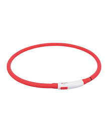 TRIXIE Fascia da braccio illuminata USB XS-XL rosso