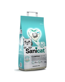 SANICAT Clumping White Unscented 10L
