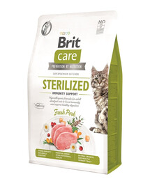BRIT CARE Grain-Free Sterilized Immunity 2 kg Formula ipoallergenica per gatti adulti sterilizzati