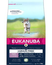 EUKANUBA Grain Free L Puppy Agnello 3 kg per cuccioli di taglia grande