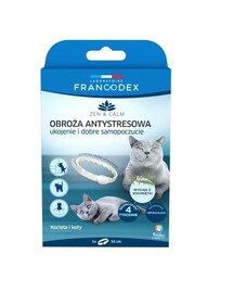 FRANCODEX Collare antistress con erba gatta per gatti e gattini 35 cm