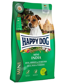 HAPPY DOG Sensible Mini India 4kg piselli, riso e curcuma