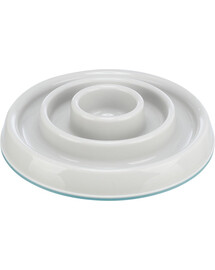 TRIXIE Slow Feeding Vaschetta di plastica grigia 0,45 l