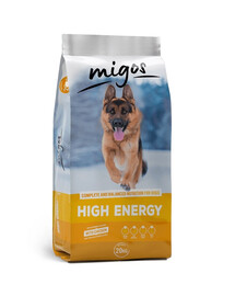 MIGOS High Energy 20 kg cibo per cani attivi