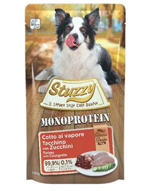 STUZZY Dog Monoprotein Tacchino con zucchina 150g alimento ipoallergenico per cani