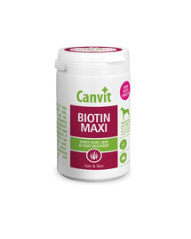 CANVIT Dog Biotin Maxi 500g Integratore per la pelle e il pelo dei cani di taglia grande