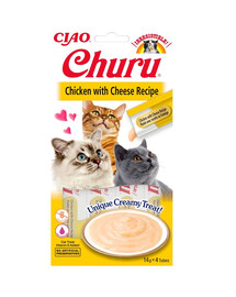 INABA Churu Cat bocconcino cremoso al pollo e formaggio per gatti 56 g
