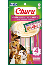 INABA Churu Chicken with salmon 4 x 14g kurczak z łososiem dla psów