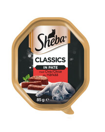 SHEBA Paté Classics Tacka con Manzo 22x85g