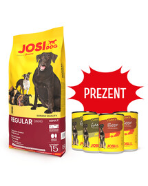 JOSERA JosiDog Regular Adult 15 kg + 4 scatolette GRATIS