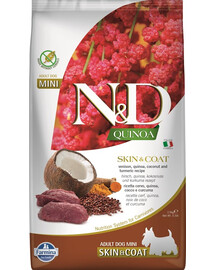 FARMINA N&D Quinoa Adult Mini Skin&Coat Venison, Coconut 2.5 kg