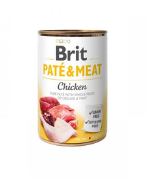 BRIT Pate&Meat chicken 400g paté di pollo per cani