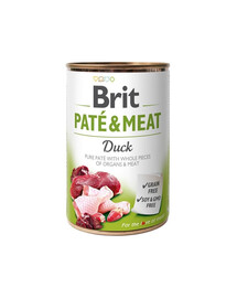 BRIT Pate&Meat duck 400g paté d'anatra per cani