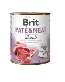 BRIT Pate&Meat lamb 800g paté d'agnello per cani