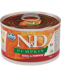 FARMINA N&D Pumpkin & quail karma mokra dla psa - przepiórka i dynia 140 g