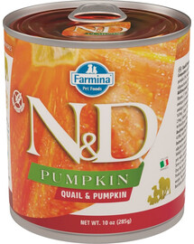 FARMINA N&D Dog quail&pumpkin 285 gr