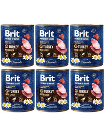 BRIT Premium by Nature 6 x 800g cibo per cuccioli a base di tacchino e fegato