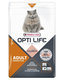VERSELE-LAGA Opti Life Cat Adult Sensitive Salmon 2.5 kg per gatti adulti sensibili